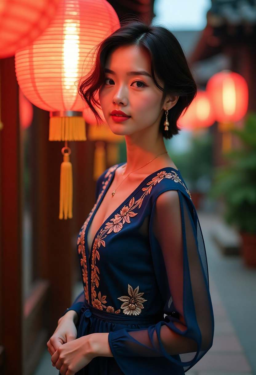 汉江夜信竖版海报，雾中的十二号码头